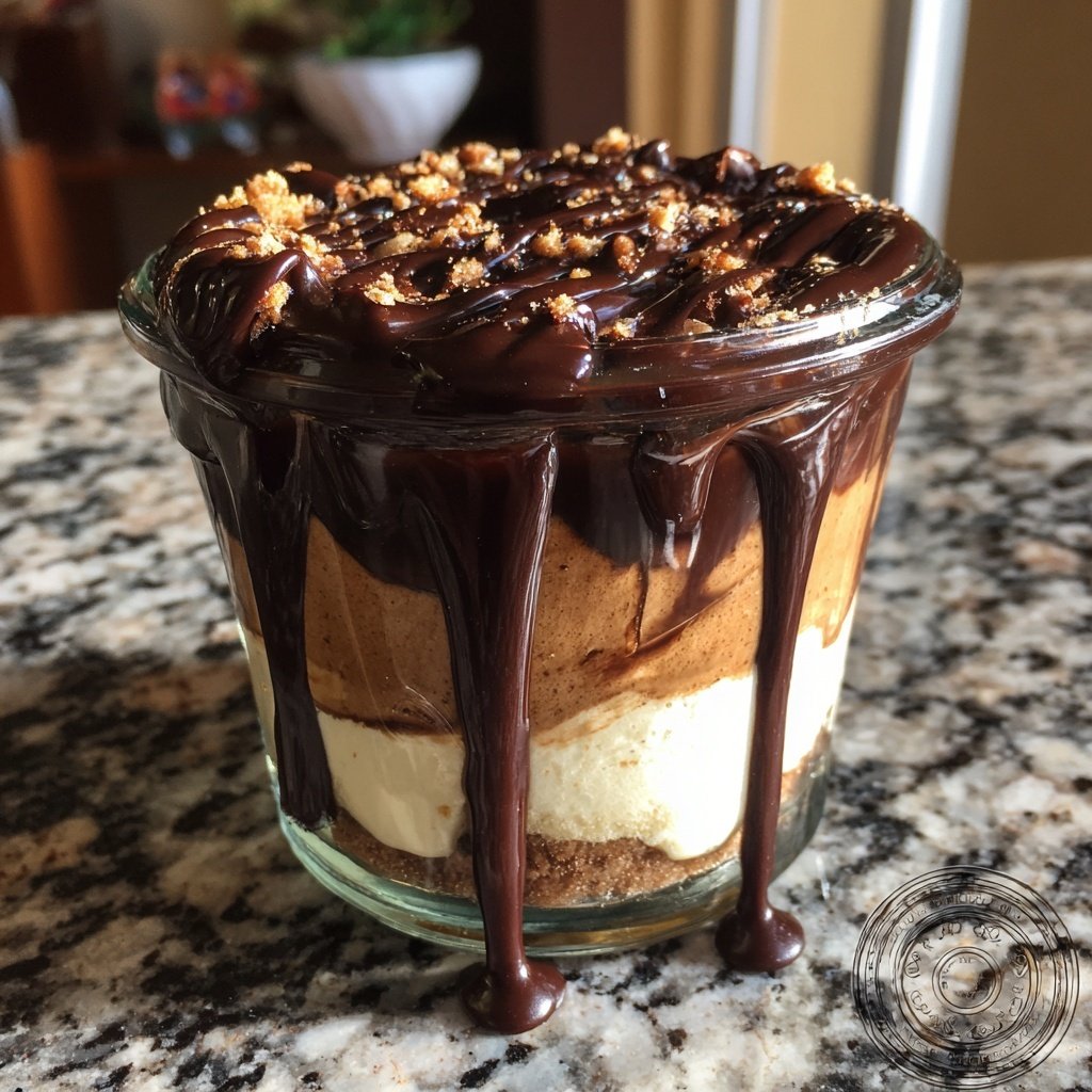 Toffifee-Dessert im Glas