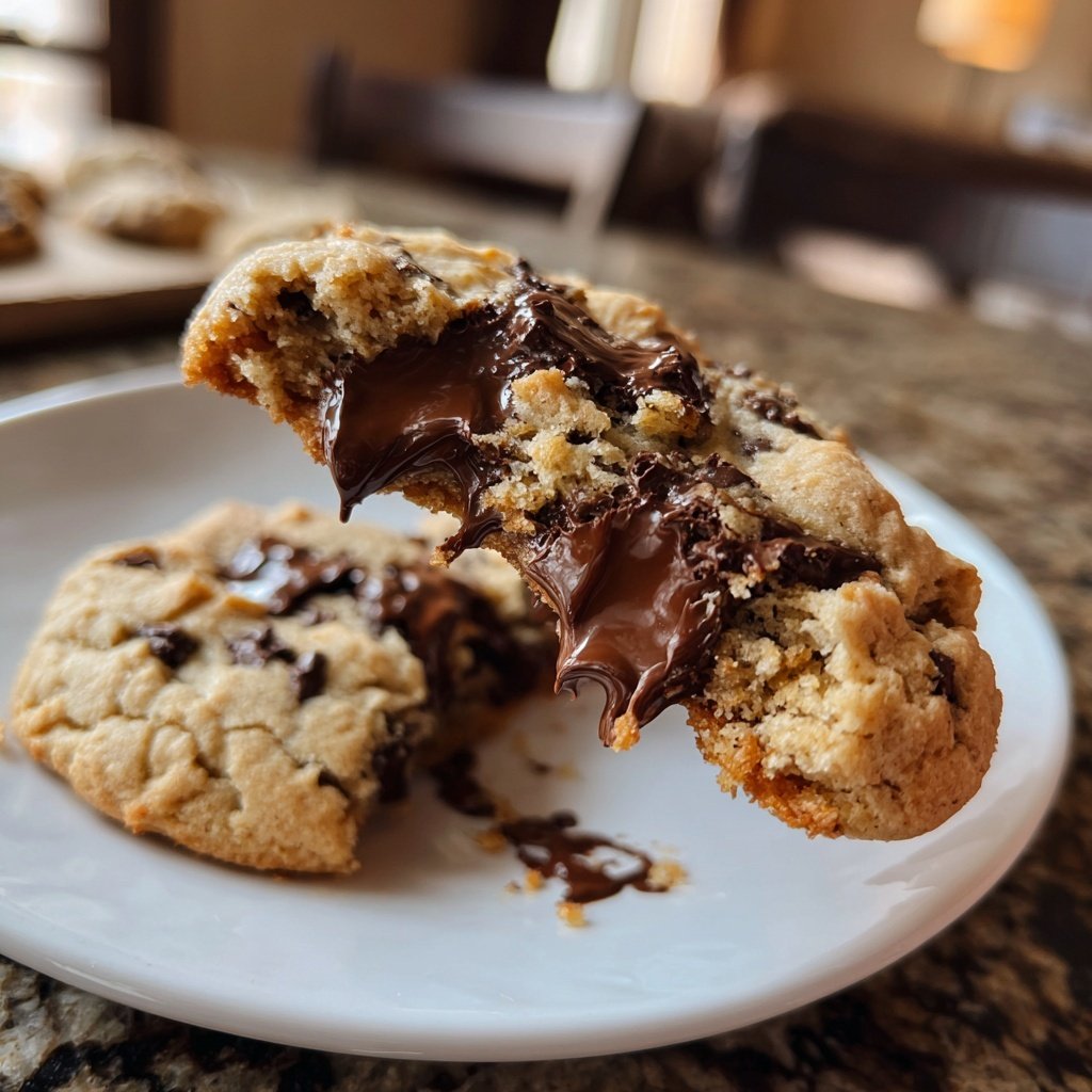 Cookies mit dunkler Schokolade