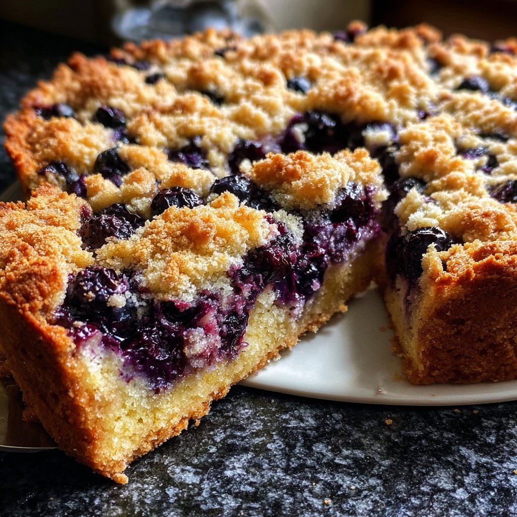 Streuselkuchen Mit Heidelbeeren